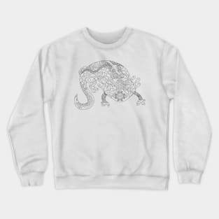 vector axolotl ecopop Crewneck Sweatshirt